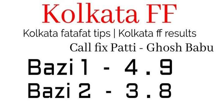 Kolkata Fatafat Tips