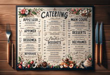 Create a catering menu