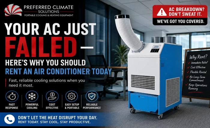 Your AC Just Failed — Heres Why You Should Rent an Air Conditioner Today